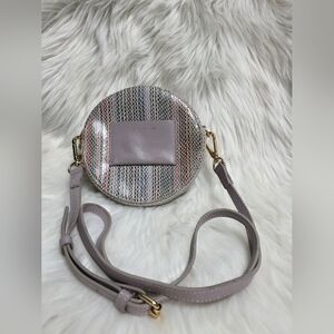 Lori Goldstein Leather Circle Pouch Crossbody